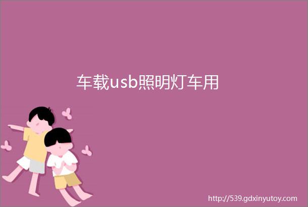 车载usb照明灯车用