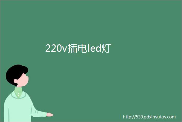 220v插电led灯