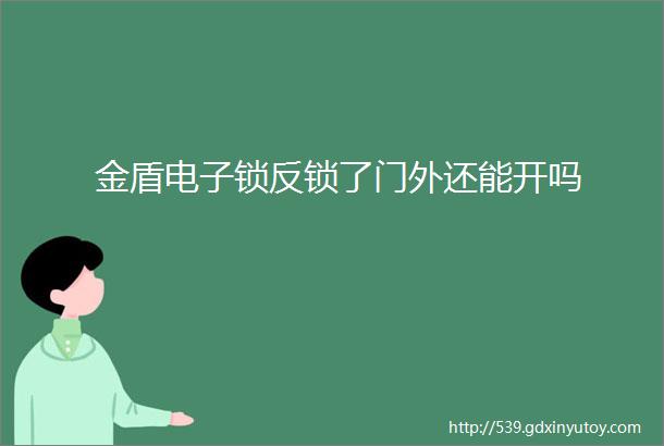 金盾电子锁反锁了门外还能开吗