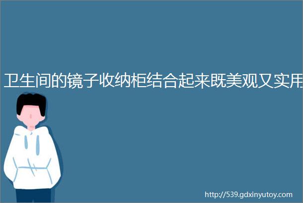 卫生间的镜子收纳柜结合起来既美观又实用