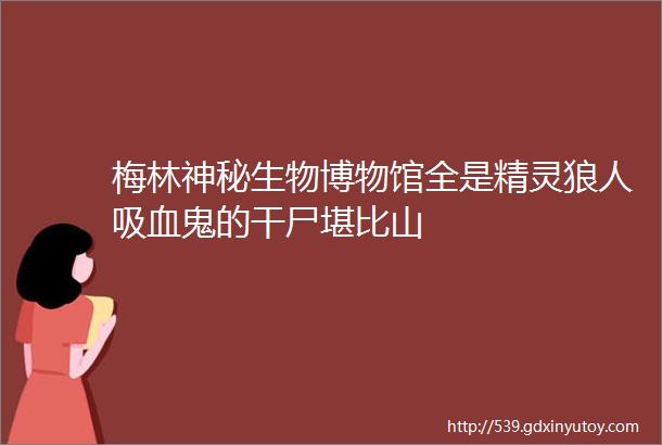 梅林神秘生物博物馆全是精灵狼人吸血鬼的干尸堪比山