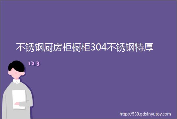 不锈钢厨房柜橱柜304不锈钢特厚